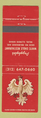 Matchbook Cover - Przybylo's White Eagle Restaurant Niles IL