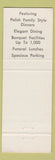 Matchbook Cover - Przybylo's White Eagle Restaurant Niles IL