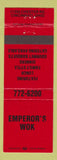 Matchbook Cover - Emperor's Wok Restaurant Chinese Cincinnati OH