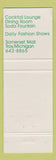 Matchbook Cover - Alfred's Restaurant Troy MI