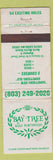 Matchbook Cover - Bay Tree Golf Plantation North Myrtle Beach SC WORN