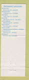 Matchbook Cover - American Steak House Branford Meriden Milford West Haven CT