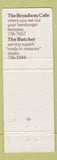 Matchbook Cover - The Butcher's Steak House Vancouver BC