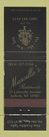 Matchbook Cover - Marcello's Ristorante Ho Ho Kus Inn NJ