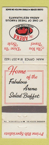Matchbook Cover - The Arena State College Phillipsburg Lewistown PA WEAR