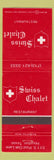 Matchbook Cover - Swiss Chalet Restaurant Houston TX