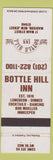 Matchbook Cover - Bottle Hill Inn Madison NJ