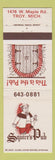 Matchbook Cover - Squire's Pub Troy MI