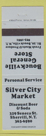 Matchbook Cover - Silver City Market Bouckville General Store NY Sherrill
