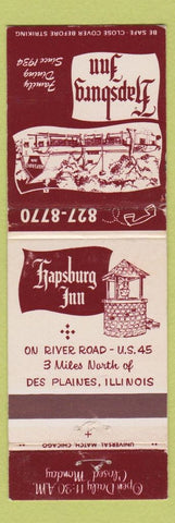Matchbook Cover - Hapsburg Inn Des Plaines IL WEAR