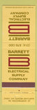 Matchbook Cover - Barrett Electrical Supply Maryland Heights MO