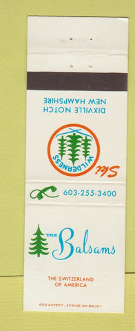 Matchbook Cover - The Balsams Skiing Dixville Notch NH