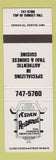 Matchbook Cover - Asian Restaurant Chinese