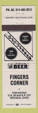 Matchbook Cover - Fingers Corner Nevada OH