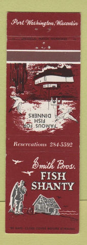 Matchbook Cover - Smith Bros Fish Shanty Port Washington WI