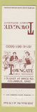 Matchbook Cover - Towngate Family Restaurant Columbus OH