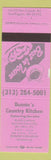Matchbook Cover - Bonnie's Country Kitchen Southgate MI