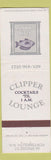 Matchbook Cover - Fish Shanty Clipper Lounge Portsmouth NH