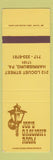 Matchbook Cover - Joe's Gaslight Room Harrisburg PA