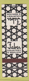 Matchbook Cover - Faber Courtesy Service