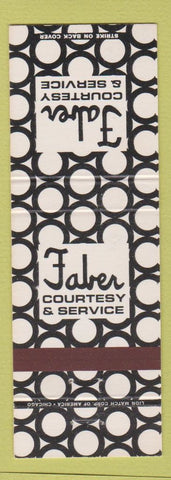 Matchbook Cover - Faber Courtesy Service