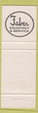 Matchbook Cover - Faber Courtesy Service