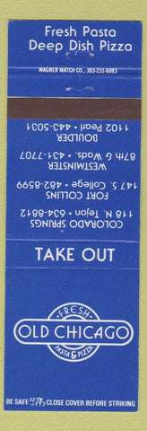 Matchbook Cover - Old Chicago Pizza Colorado Springs Fort Collins Boulder