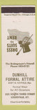 Matchbook Cover - Dunhill Formal Attire Louisville KY