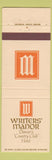 Matchbook Cover - Writers' Manor Restaurant Denver Colorado