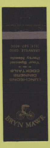 Matchbook Cover - Bryn Mawr Restaurant Granville OH