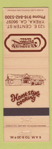 Matchbook Cover - Grandma's House Yreka CA