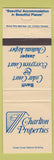 Matchbook Cover - Charlton Properties Banff AB Jasper