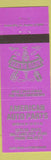 Matchbook Cover - American Auto Parts Salt Lake City UT
