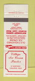 Matchbook Cover - Village Ice Cream Parlor Lebanon OH