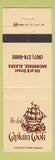 Matchbook Cover - Hotel Captain Cook Anchorage AK