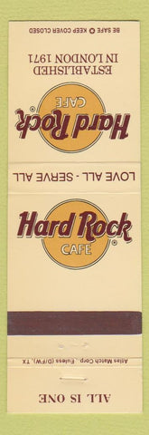 Matchbook Cover - Hard Rock Cafe