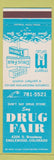 Matchbook Cover - Drug Fair Englewood Colorado