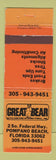 Matchbook Cover - Great Bear Auto Center Brakes Pompano Beach FL