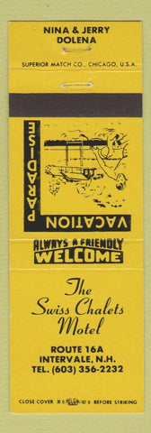 Matchbook Cover - Swiss Chalets Motel Intervale NH