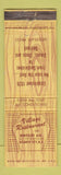 Matchbook Cover - Village Restaurant Atlantic City NJ WORN