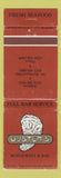 Matchbook Cover - Oyster's Restaurant Addison Plano North Richland Hills TX