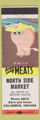 Matchbook Cover - North Side Market Columbus IN