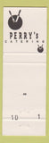 Matchbook Cover - Perry's Restaurant Washington DC