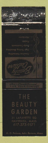 Matchbook Cover - Beauty Garden Haverhill MA WORN