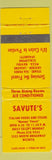 Matchbook Cover - Savute's Italian Restaurant Wichita KS WEAR pizza