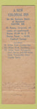 Matchbook Cover - Tidewater Inn Easton MD WEAR