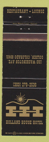 Matchbook Cover - Holland House Hotel Golden Colorado