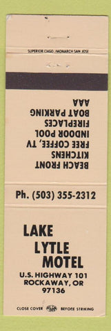 Matchbook Cover - Lake Lytle Motel Rockaway OR