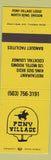 Matchbook Cover - Pony Village North Bend OR