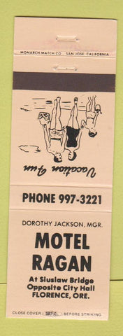 Matchbook Cover - Motel Ragan Florence OR